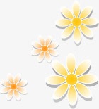 黄色唯美清新卡通花朵png免抠素材_88icon https://88icon.com 卡通 清新 花朵 黄色