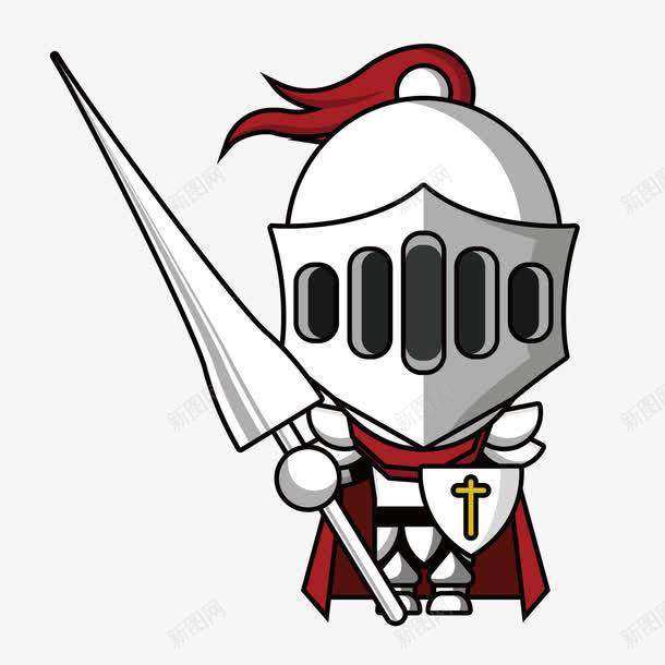 红色卡通武士战斗png免抠素材_88icon https://88icon.com 卡通 战斗 武士 矢量卡通 红色