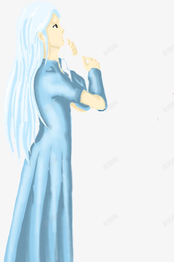 唯美手绘女性模特png免抠素材_88icon https://88icon.com 女性 模特