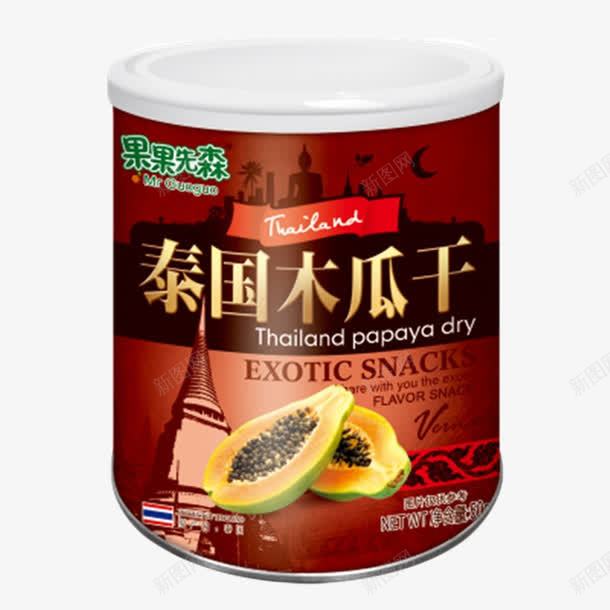 果果先森泰国木瓜干png免抠素材_88icon https://88icon.com 50克 产品实物 罐装 进口食品