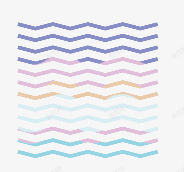 彩色锯齿花纹矢量图eps免抠素材_88icon https://88icon.com 矢量png 线条 线条花纹 锯齿 锯齿线条 锯齿花纹 矢量图