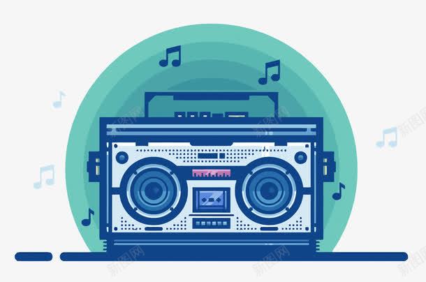 录音机png免抠素材_88icon https://88icon.com 卡通 录音机 扁平化