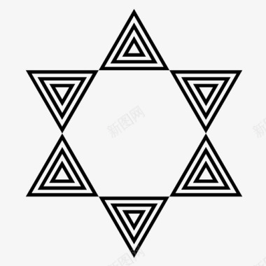 大卫星十五几何学犹太犹太教图标图标icon 大卫星十五几何学犹太犹太教图标图标