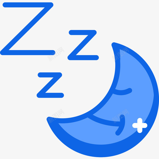 晚安宝贝75蓝色图标svg_88icon https://88icon.com 宝贝 晚安 蓝色