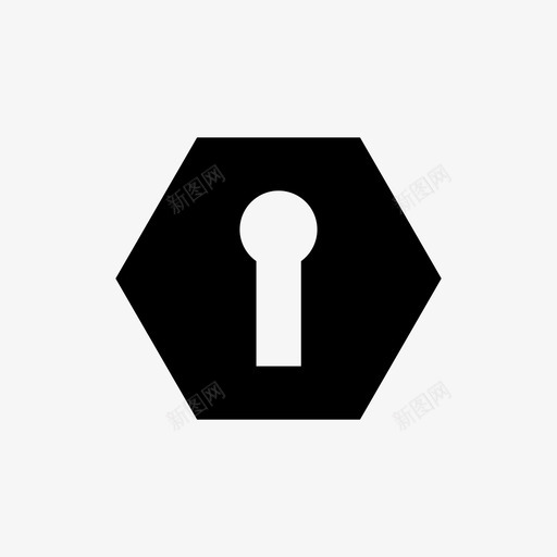 钥匙孔门钥匙挂锁孔图标svg_88icon https://88icon.com 挂锁 钥匙 钥匙孔 锁孔