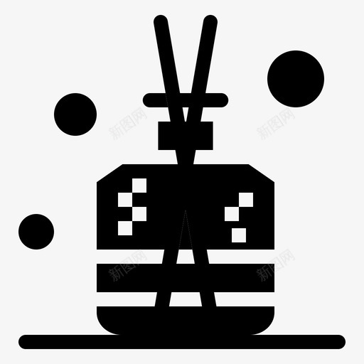 芳香扩散器绿色图标svg_88icon https://88icon.com spa spa和放松 扩散器 棒 绿色 芳香