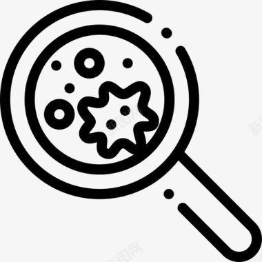 病毒生物学3线状图标图标icon 病毒生物学3线状图标图标