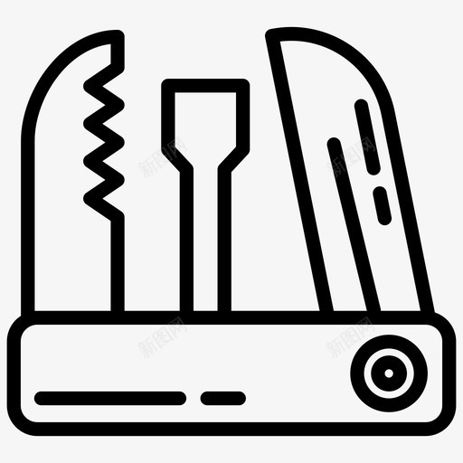 杰克刀折叠刀口袋刀图标svg_88icon https://88icon.com 冒险 口袋 图标 实用 徒步旅行 折叠 杰克 线图 野营