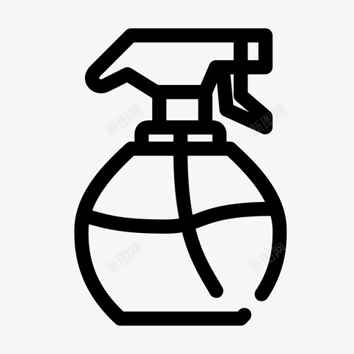 喷雾瓶形状简单图标svg_88icon https://88icon.com 介质 喷雾 形状 简单 间隙 随机