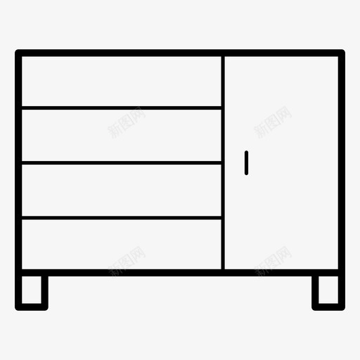 架子柜子容器图标svg_88icon https://88icon.com 容器 杯盘 架子 柜子