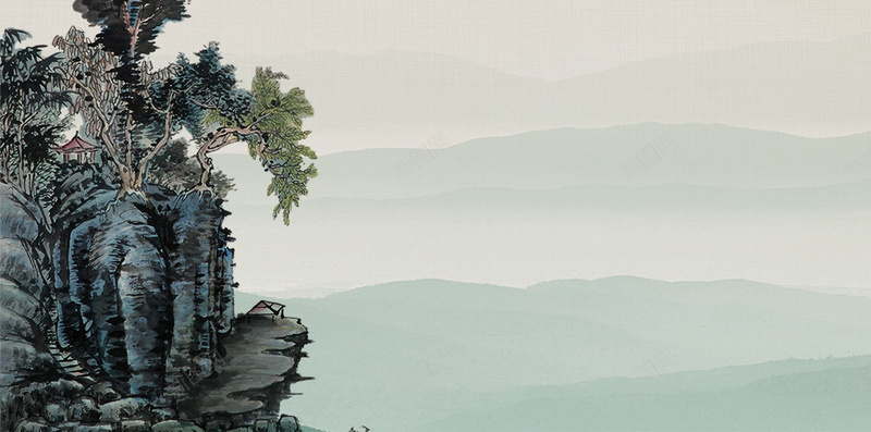 中国风雄鹰展翅H5背景素材psd设计背景_88icon https://88icon.com 中国风 风景 雄鹰 展翅高飞 黑白