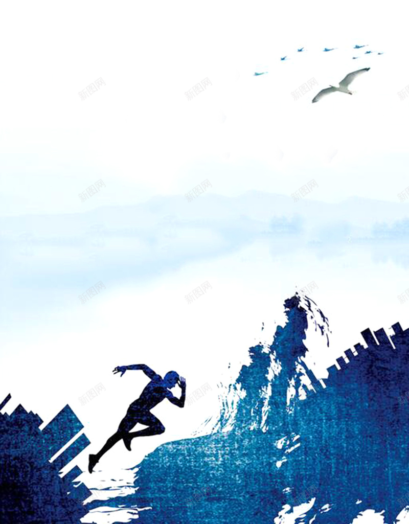 简约而大气蓝色运动背景psd设计背景_88icon https://88icon.com 人 大气 开心 泼墨 海报 简约 素材图 背景 蓝色 运动