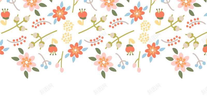 卡通花卉PSD分层H5背景素材psd设计背景_88icon https://88icon.com h5背景 花卉素材 花卉背景 小清新 卡通 H5背景 童趣 手绘