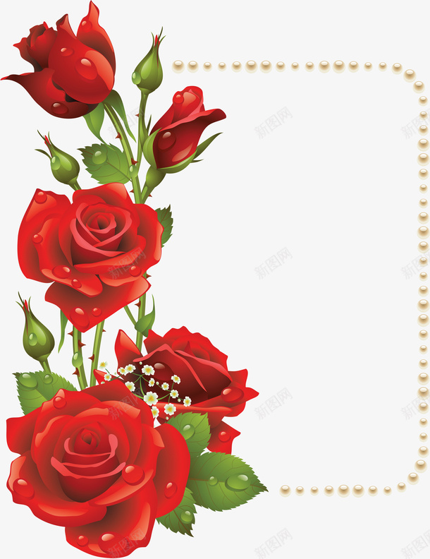玫瑰花图案png免抠素材_88icon https://88icon.com 植物 玫瑰花 花卉 花朵 装饰图案