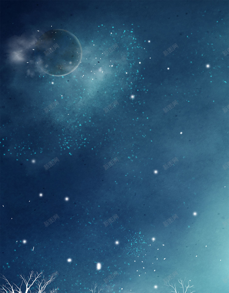 卡通夜晚天空冬季白雪H5背景psd设计背景_88icon https://88icon.com H5 h5 冬季 卡通 夜晚 天空 梦幻 浪漫 白雪