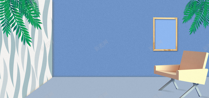 蓝色扁平简约家装沙发电商促销bannerjpg设计背景_88icon https://88icon.com banner 促销 家装 扁平 沙发 电商 简约 蓝色