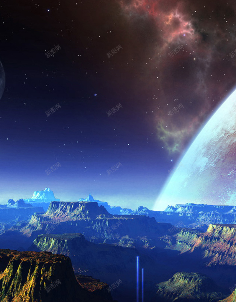 蓝色风景H5背景jpg设计背景_88icon https://88icon.com 风景 宇宙 山 星空 蓝色 H5 h5 星云 星海 星际 摄影
