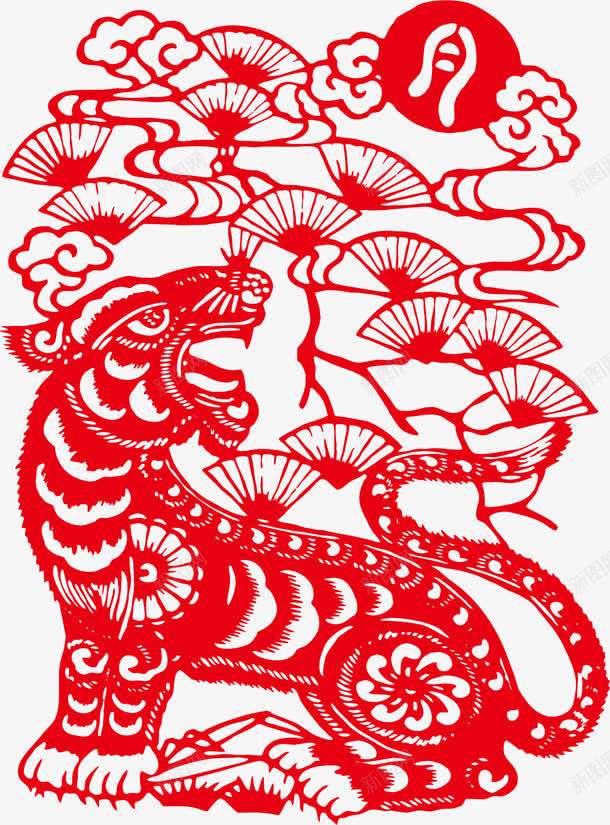 剪纸png免抠素材_88icon https://88icon.com 传承 传承与创新 国粹 民族艺术 红色