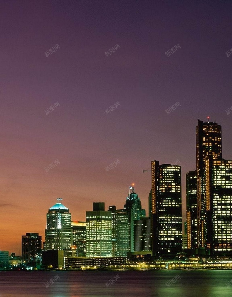 城市风景手机宽屏H5背景jpg设计背景_88icon https://88icon.com 天空 紫色 小河 建筑 倒影 H5 h5 摄影 风景