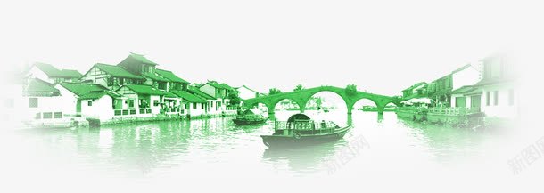 水乡城市淘宝水乡png免抠素材_88icon https://88icon.com