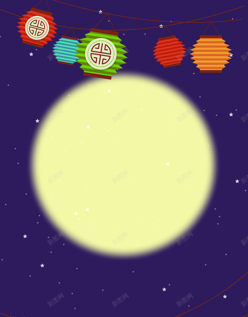 矢量卡通手绘朦胧紫色月圆中秋psd设计背景_88icon https://88icon.com 卡通 手绘 朦胧 矢量 紫色 月圆 中秋 灯笼