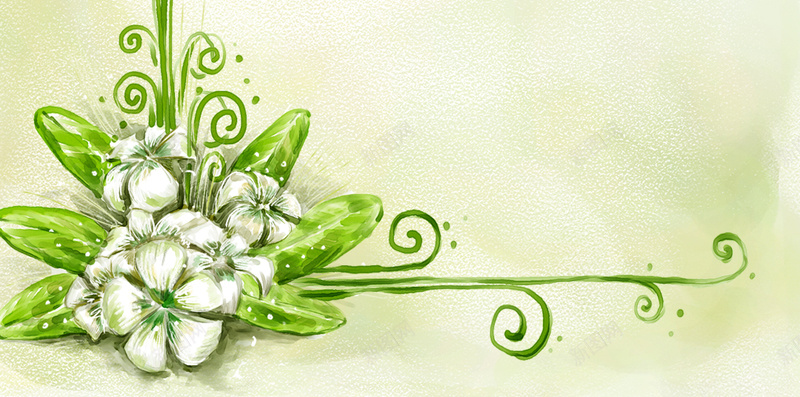 手绘花纹花边H5jpg设计背景_88icon https://88icon.com H5 卡通 小清新 手绘 童趣 花卉 花边