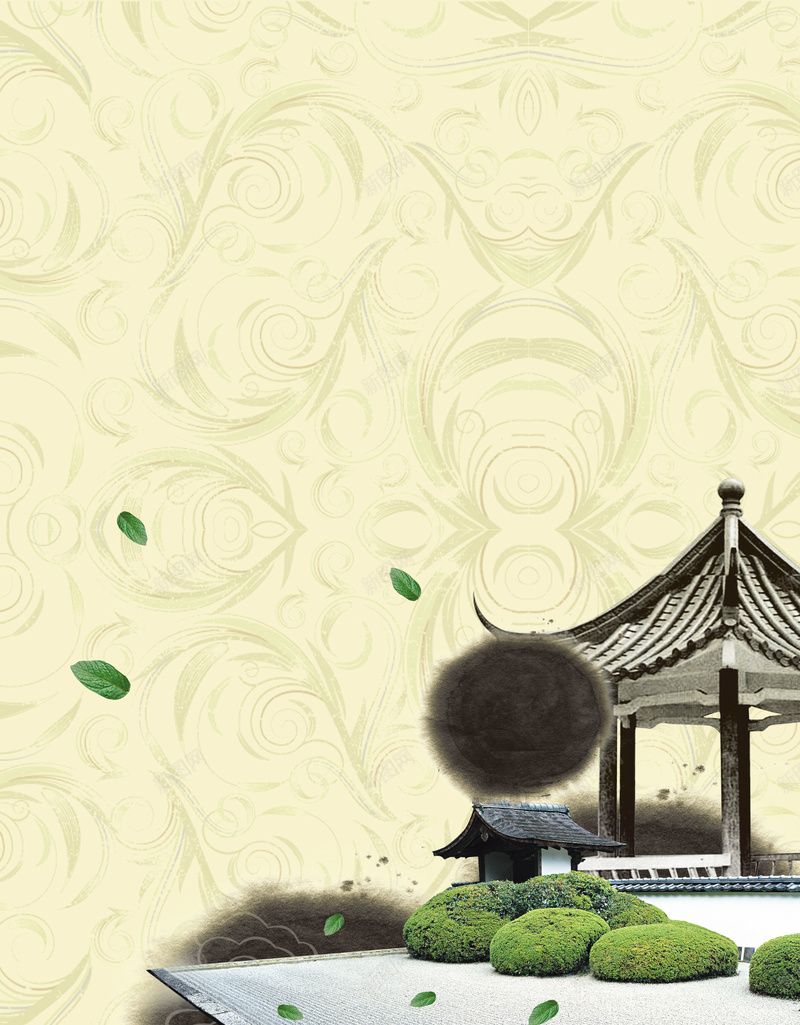 畅怡缘白茶海报PSD分层素材jpg设计背景_88icon https://88icon.com 中国风 亭台楼阁 古董紫砂壶 开心 灌木园艺 紫砂壶 茶道
