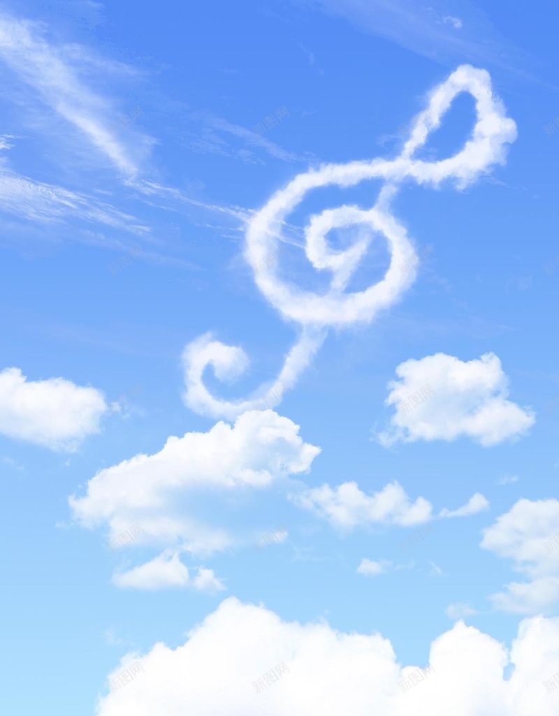 卡通云彩H5背景jpg设计背景_88icon https://88icon.com H5 H5背景 h5 云彩 卡通 天空 彩色 手绘 童趣 音符