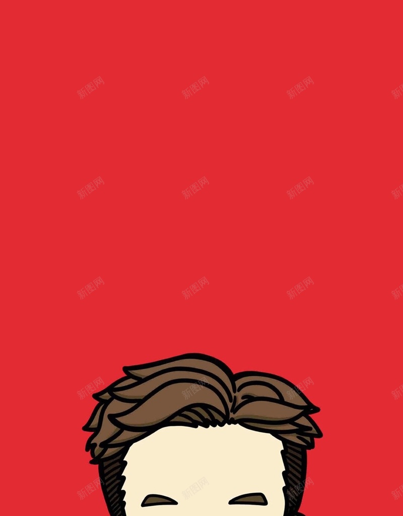 红色卡通H5背景jpg设计背景_88icon https://88icon.com 卡通 手绘 新浪 童趣 红色 H5 h5