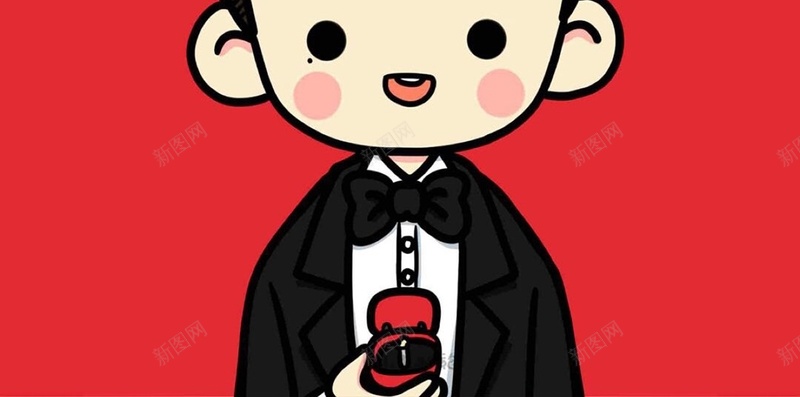 红色卡通H5背景jpg设计背景_88icon https://88icon.com 卡通 手绘 新浪 童趣 红色 H5 h5
