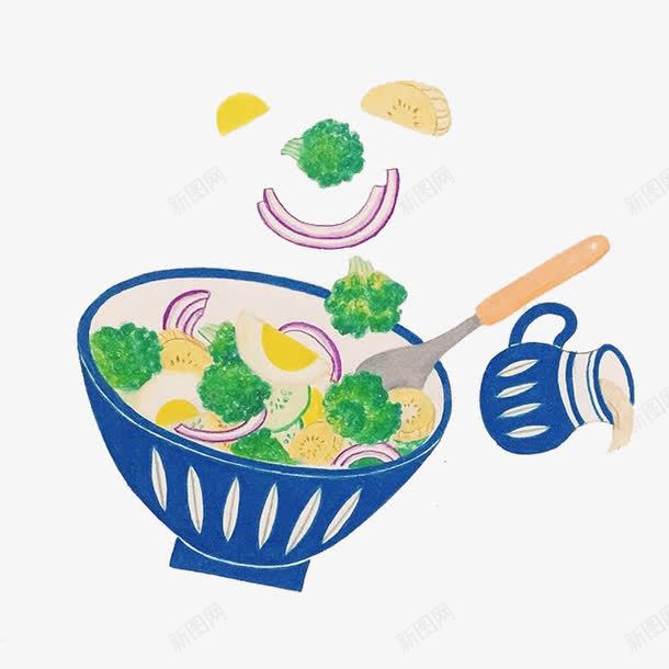 西兰花鸡蛋沙拉png免抠素材_88icon https://88icon.com 沙拉 西兰花 食物 鸡蛋