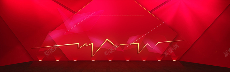 炫酷购物狂欢bannerpsd设计背景_88icon https://88icon.com 红色 炫酷 喜庆 几何 发光 海报banner 激情 狂欢