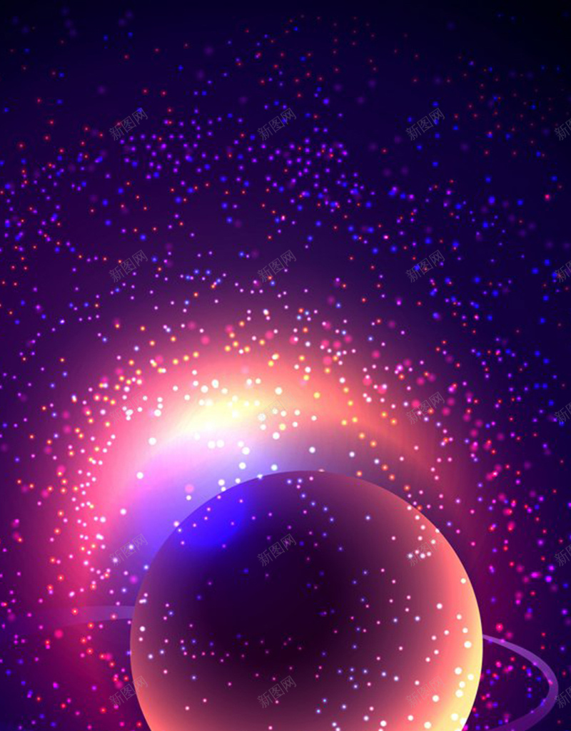 彩色科幻H5背景jpg设计背景_88icon https://88icon.com H5 H5背景 h5 商务 彩色 科幻 科幻星球 科技