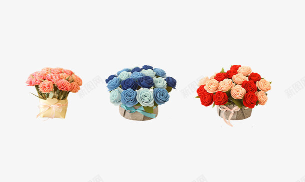 手工DIY花束盆栽png免抠素材_88icon https://88icon.com DIY DIY手工坊 康乃馨 手工 盆栽 粉玫瑰 花束