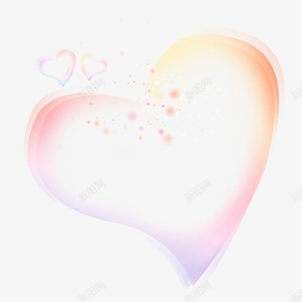 心形装饰元素png免抠素材_88icon https://88icon.com 小花 心形 粉色