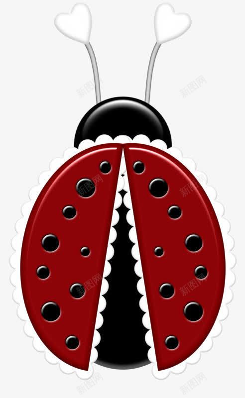 卡通甲壳虫png免抠素材_88icon https://88icon.com 卡通 甲壳虫 红皮 黑点点