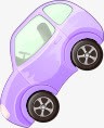紫色小汽车png免抠素材_88icon https://88icon.com 卡通小汽车 坠落的小汽车 手绘小汽车