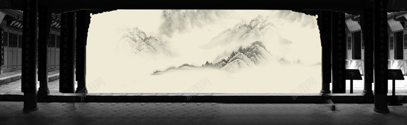 复古亭台楼阁中国风透视背景jpg设计背景_88icon https://88icon.com 复古 中国风 透视 传统建筑 背景 亭台楼阁 大气 海报banner