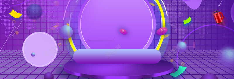 电商风格淘宝双十一促销活动电器双11psd设计背景_88icon https://88icon.com 双十一 狂欢节 电商 促销活动 淘宝天猫 几何扁平 紫色 banner 开心