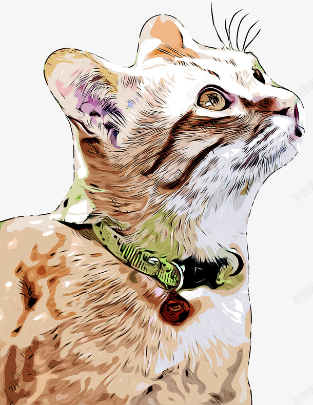 手绘宠物小猫png免抠素材_88icon https://88icon.com 可爱的小猫 宠物小猫 宠物猫 小猫咪