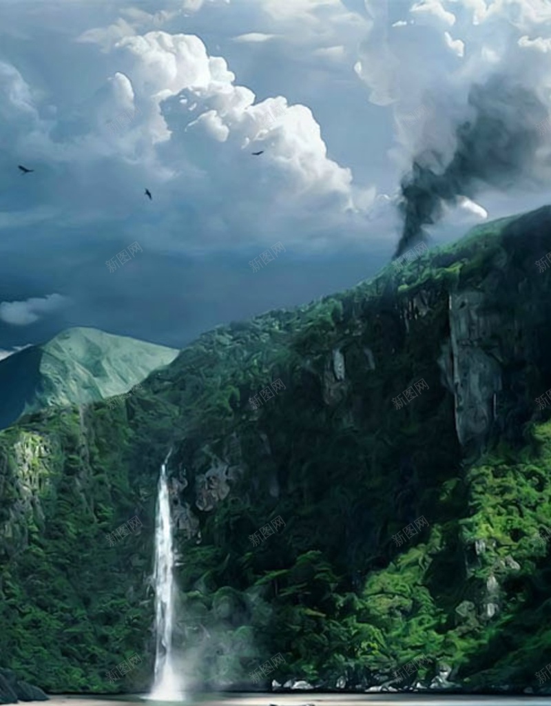 风景天空绿山H5背景素材jpg设计背景_88icon https://88icon.com 风景 天空 绿山 大海 天空背景 H5 天空素材 天空风景