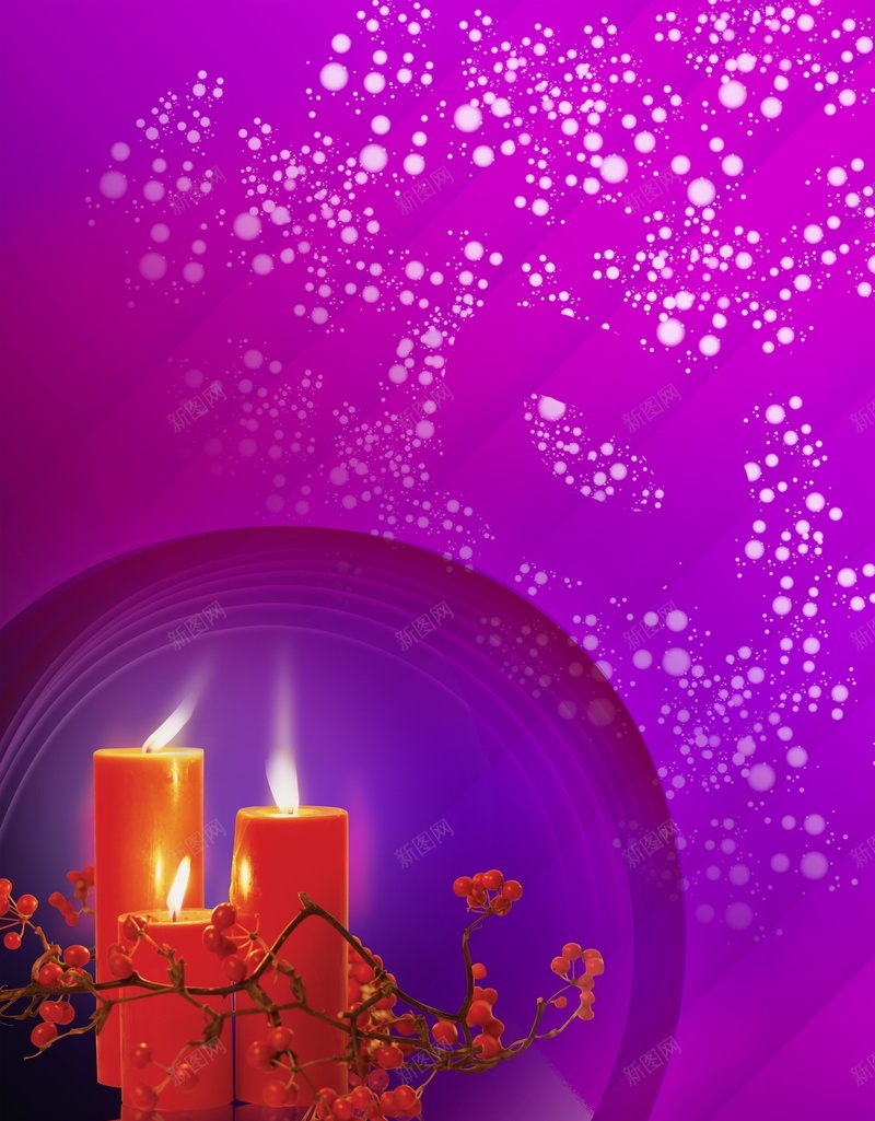 婚庆红色蜡烛紫色背景素材psd设计背景_88icon https://88icon.com 婚庆 梦幻 紫色 红色 蜡烛 浪漫 喜庆 海报 背景