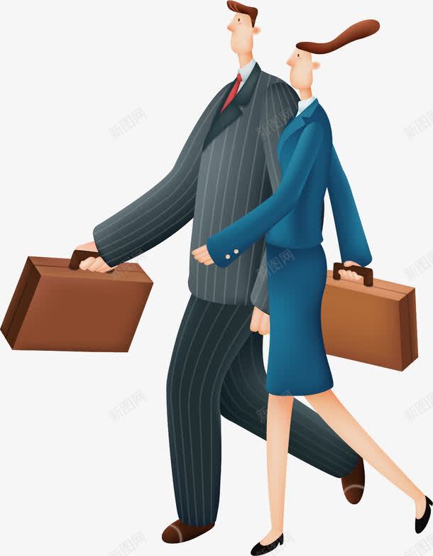 手绘提包的人矢量图ai免抠素材_88icon https://88icon.com 商务 手绘 提包的人 矢量图