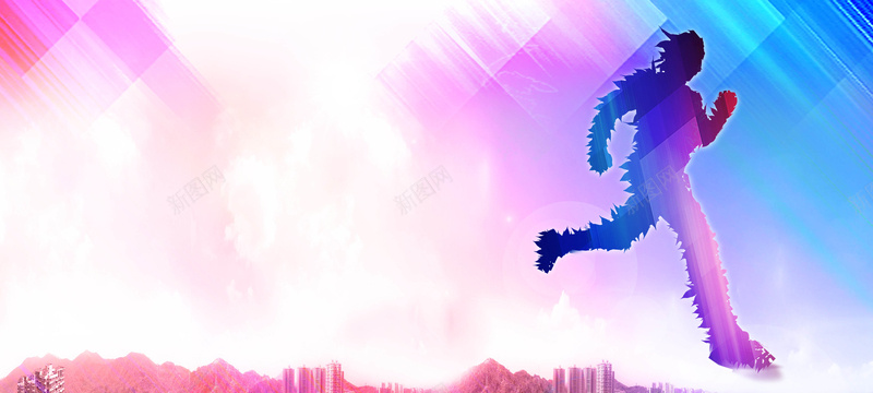 扁平跑步背景psd设计背景_88icon https://88icon.com PSD背景 下载 免费 平面 广告 海报 背景素材 跑步