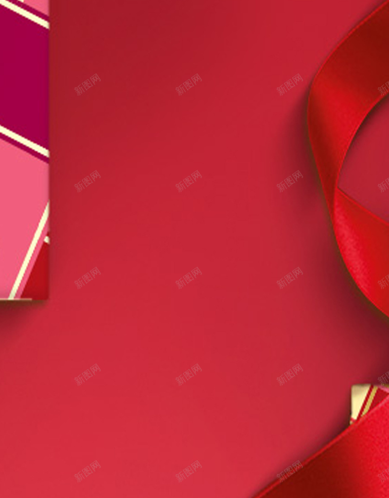 红色丝带唯美H5背景jpg设计背景_88icon https://88icon.com H5背景 丝带 丝带背景 唯美 喜庆 梦幻 浪漫 红色 美妙