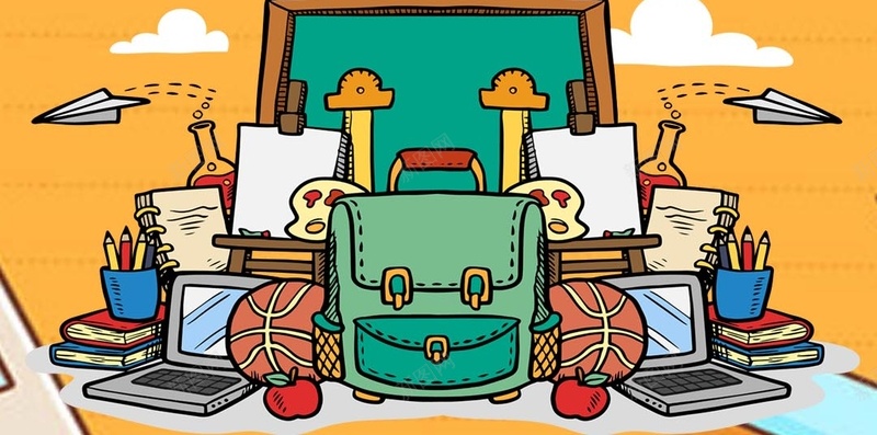 简约小清新学习用品促销H5背景psd设计背景_88icon https://88icon.com H5背景素材 学习用品 小清新 开学季 开学狂欢 新品上市 校园 梦幻 简约 课桌