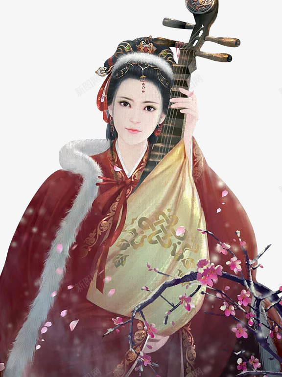 古典美女王昭君四大美女琵琶png免抠素材_88icon https://88icon.com 古典 古典美女 四大美女 王昭君 琵琶