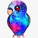 绿蓝色啄木鸟png免抠素材_88icon https://88icon.com 啄木鸟 彩色 绿蓝色