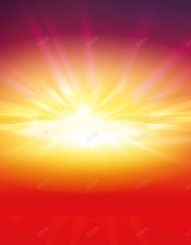 喜庆新年曙光背景jpg设计背景_88icon https://88icon.com 太阳 海平面 海鸥 橙色 中国风 红色夕阳背景