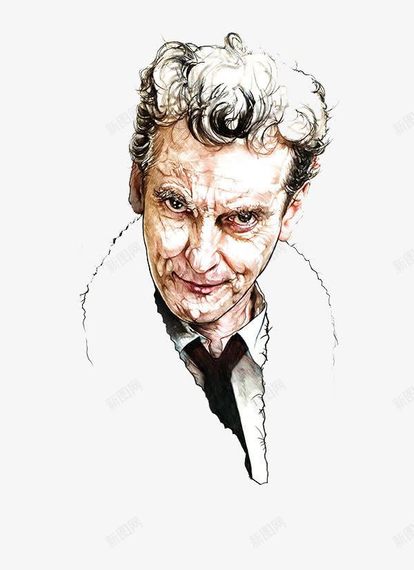 手绘素描大叔人物png免抠素材_88icon https://88icon.com 人物 大叔 手绘 素描